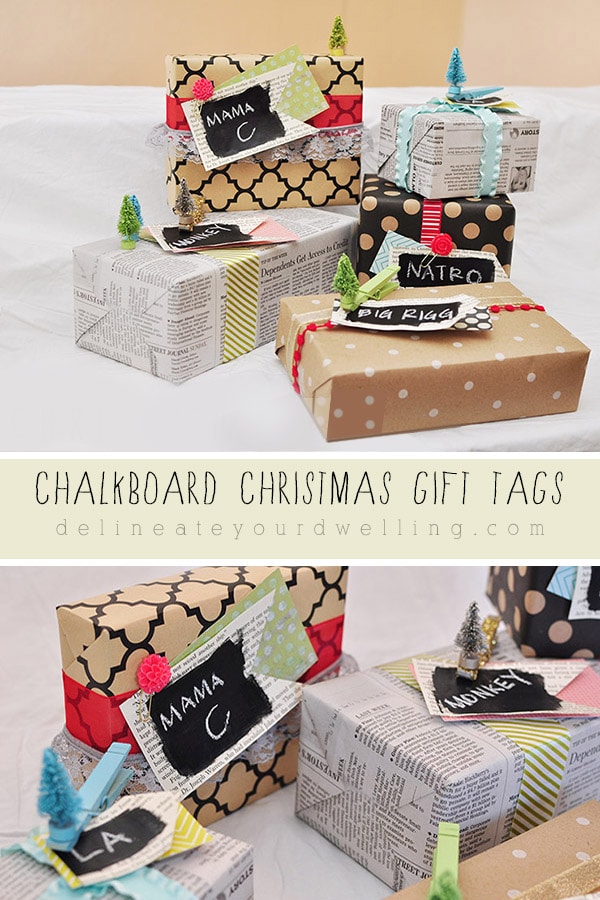 Chalkboard Christmas Gift Tags