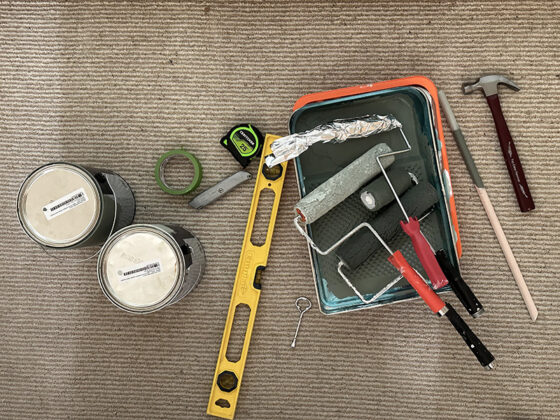 How to paint a Checker Pattern Accent Wall - Delineate Your Dwelling