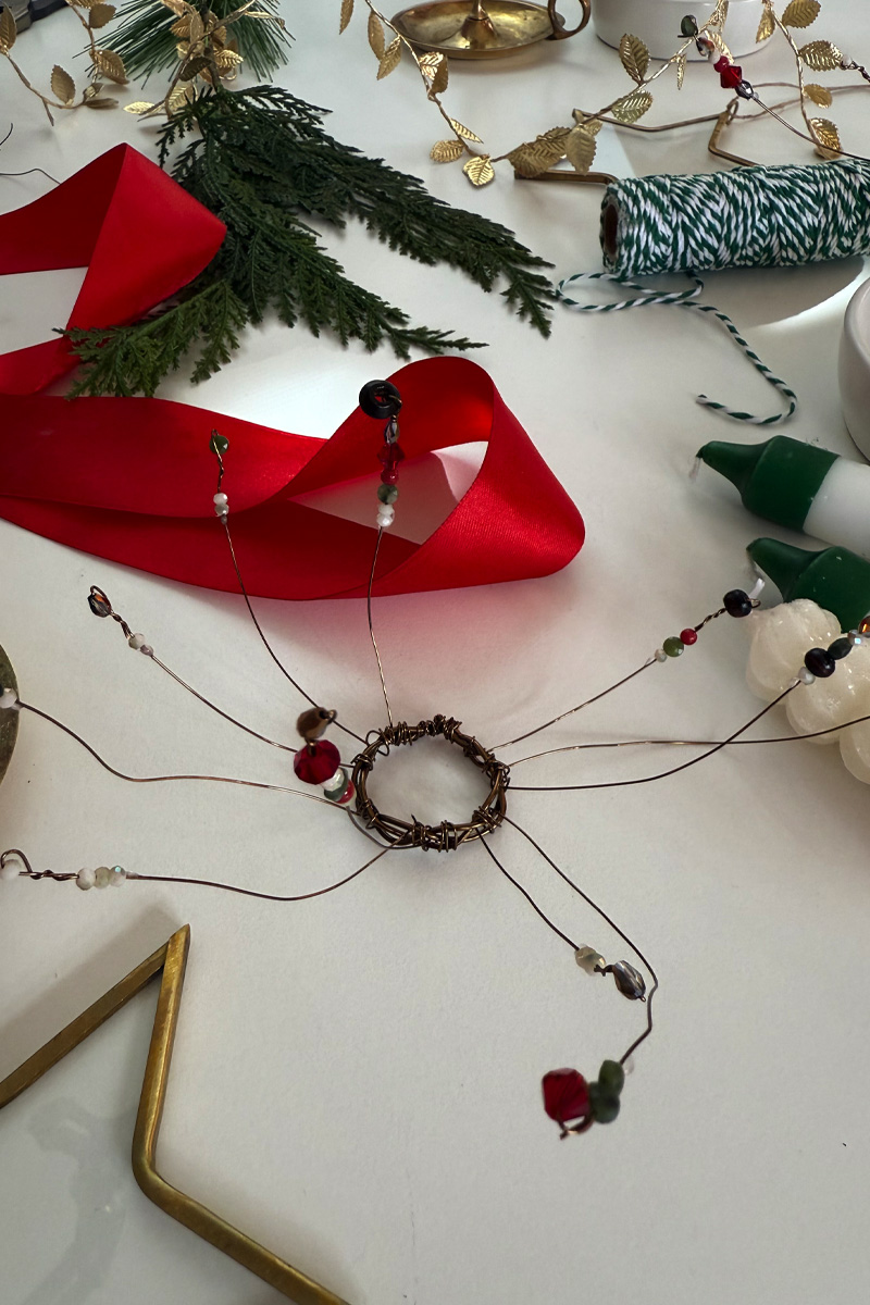 Christmas candle beads