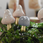 DIY Christmas Mushroom Centerpiece