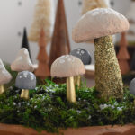 DIY Christmas Mushroom Centerpiece