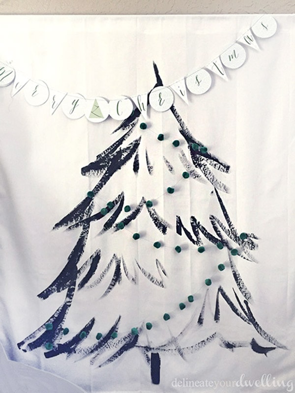 Christmas Tree Wall Hanging garland