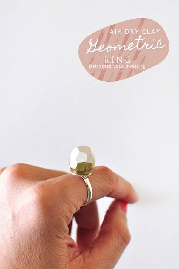 DIY Gemstone Clay Rings