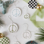 DIY Clay Peace Sign Ornaments