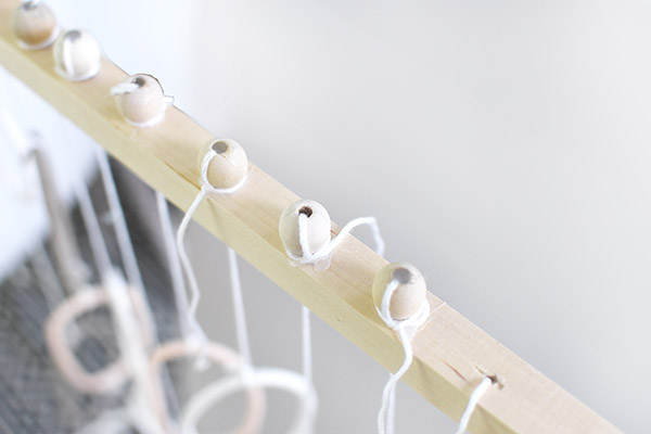 Hanging clay on the wall