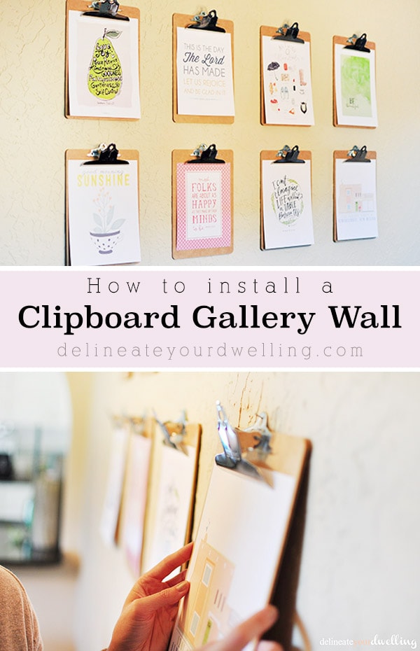 Clipboard Gallery Wall