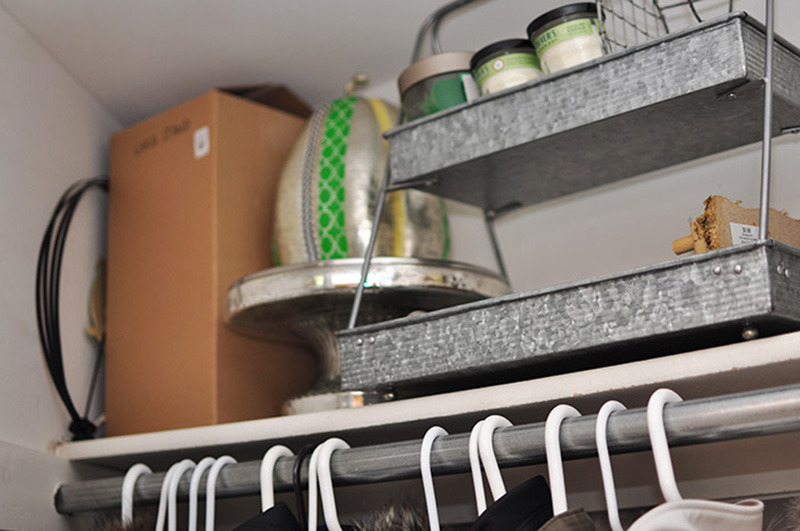 Organized Closet shelf