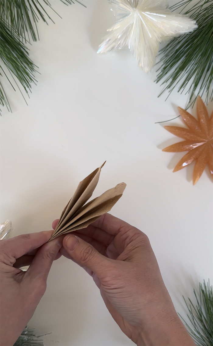 Coffee Filter Accordion glued in half