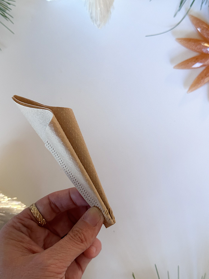Coffee Filter pinwheel section