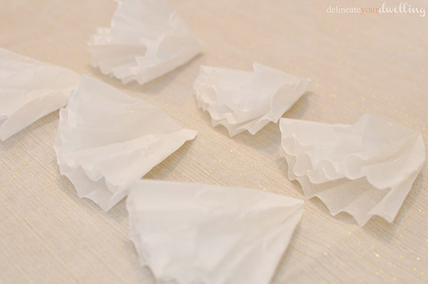 Coffee Filter folded in quarters