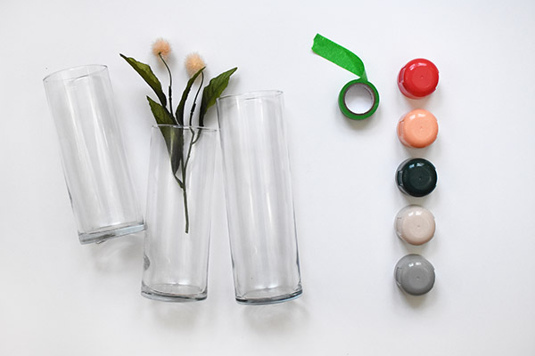 Color Block Vase -supplies