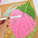 Pink Painted leaf