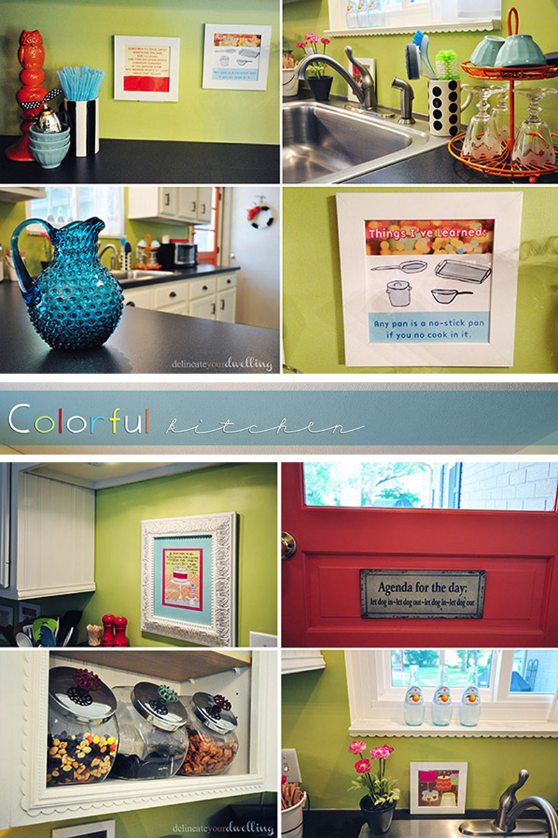 Colorful kitchen decor