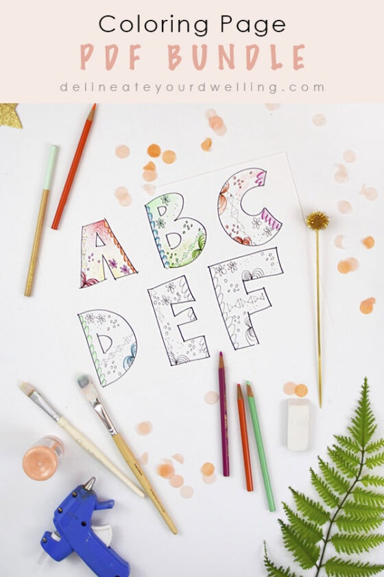 Coloring Page Bundles now available! - Delineate Your Dwelling