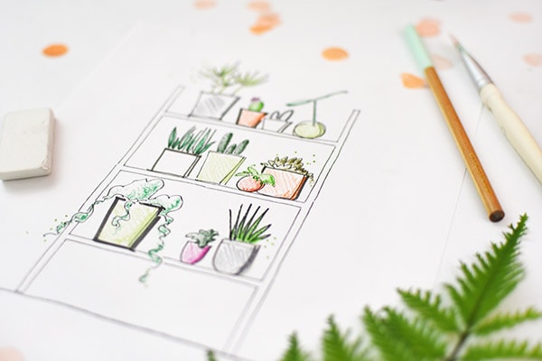 Plant Coloring Pages for adults