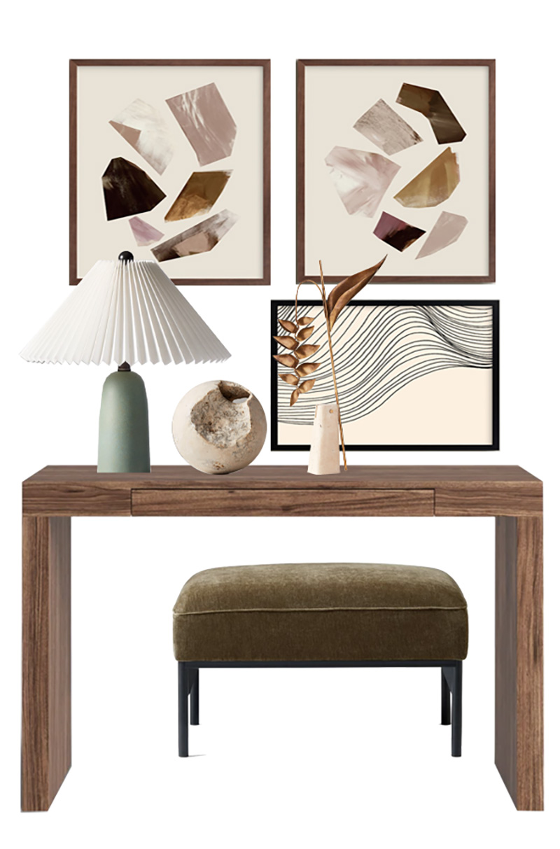 Mid Century Modern styled Console Table
