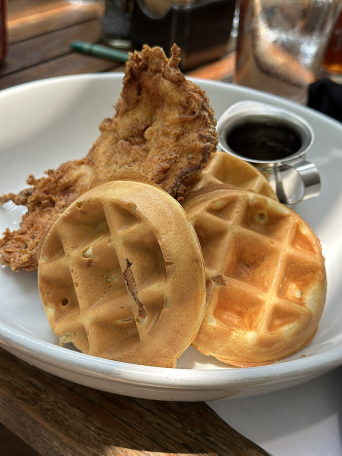 Chicken and Waffles - Corner Kitchen, Asheville, North Carolina