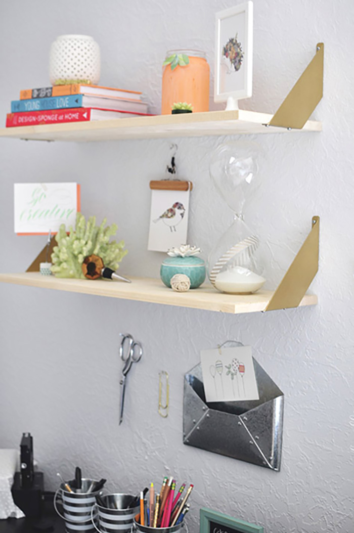 Colorful Open Office Shelves