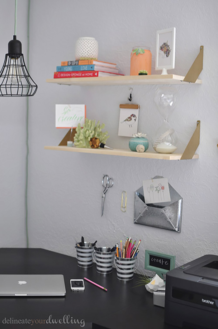 Colorful Office Shelves