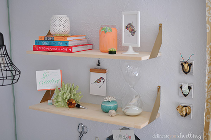 Colorful Open Office Shelves