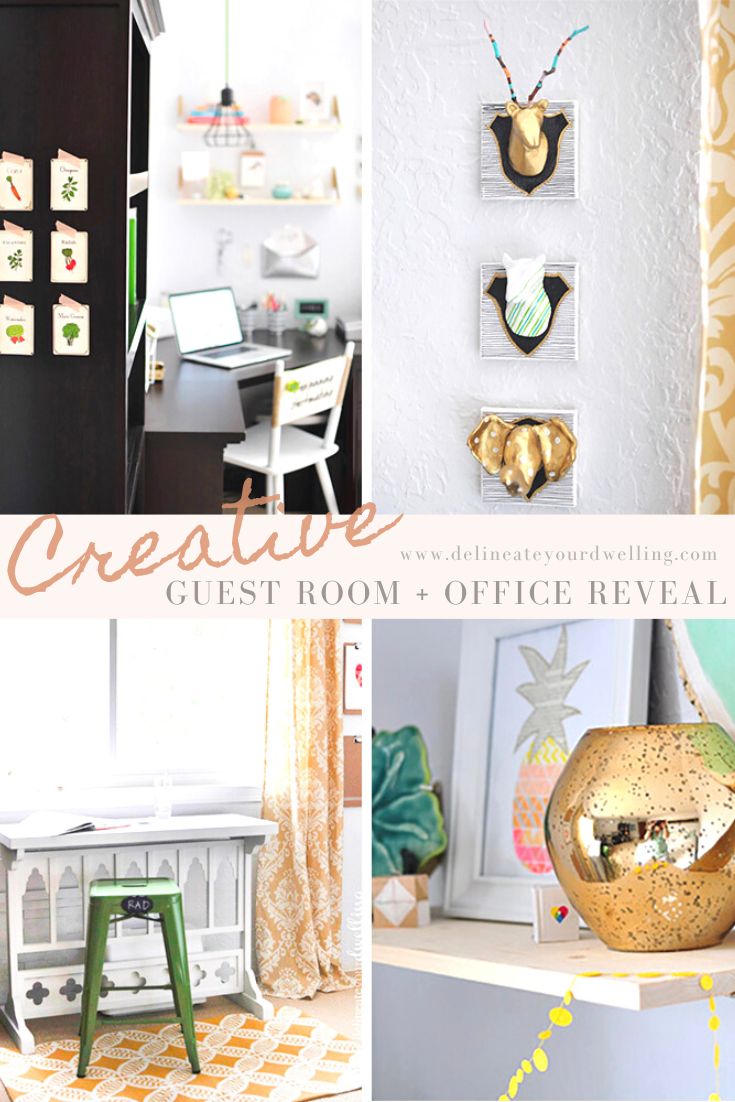 Creative Guest Room + Office Reveal