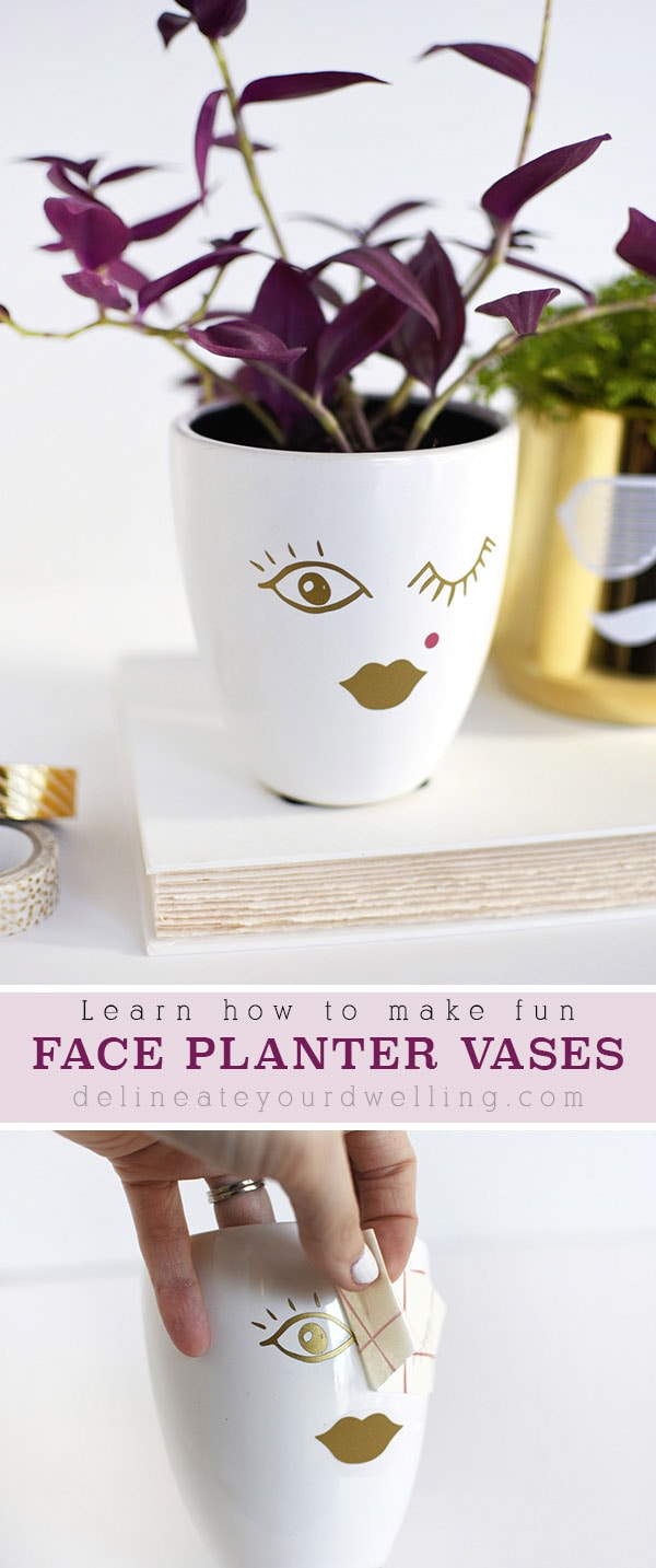 Lady Face Planter Vase