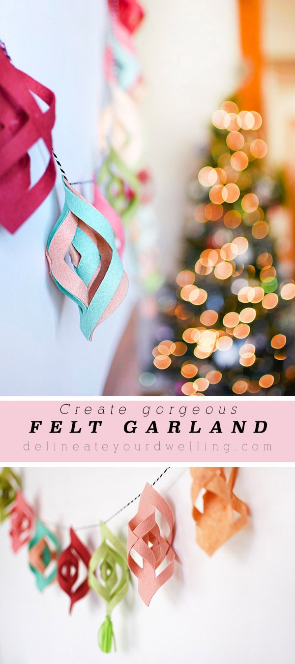 DIY Felt Garland - Delineate Your Dwelling