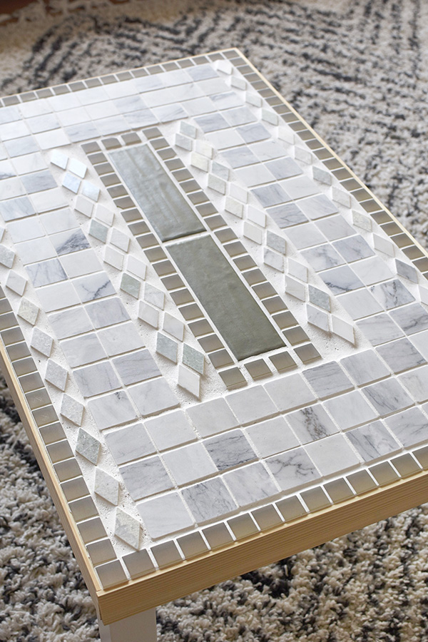 Modern Geometric Tiled Coffee Table