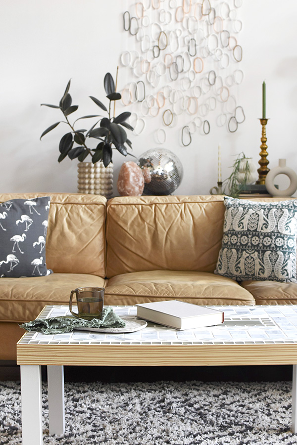 IKEA Hack, Geometric Tiled Coffee Table