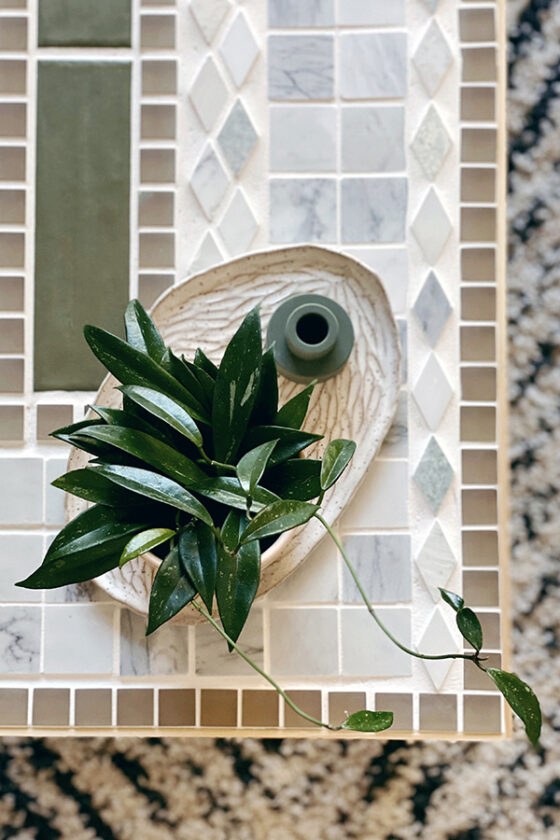 IKEA hack, Geometric Tiled Coffee Table - Delineate Your Dwelling