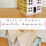 DIY Girl Scrapbook paper doll house