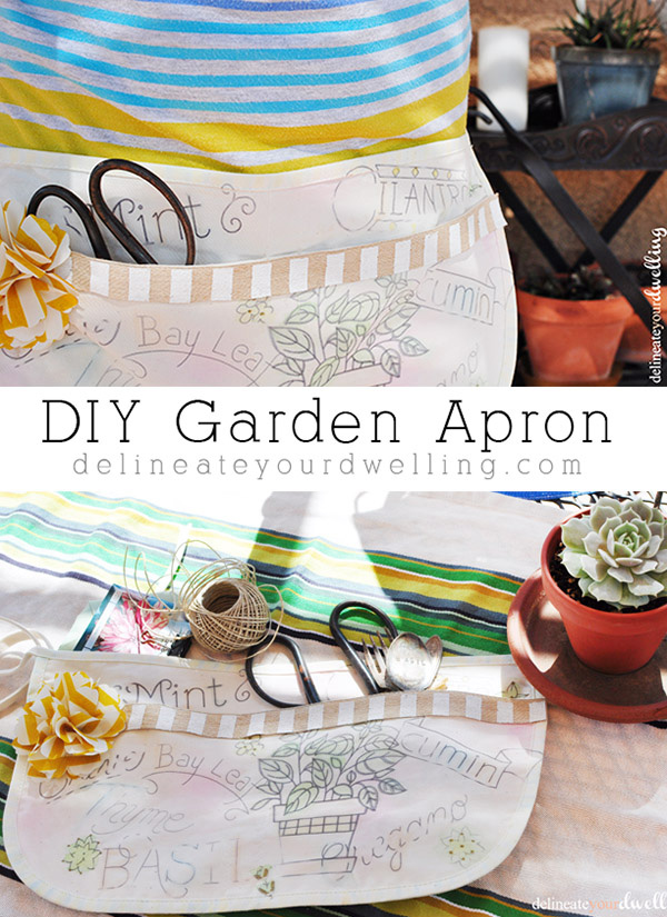 DIY Herb Garden Iron-on Apron