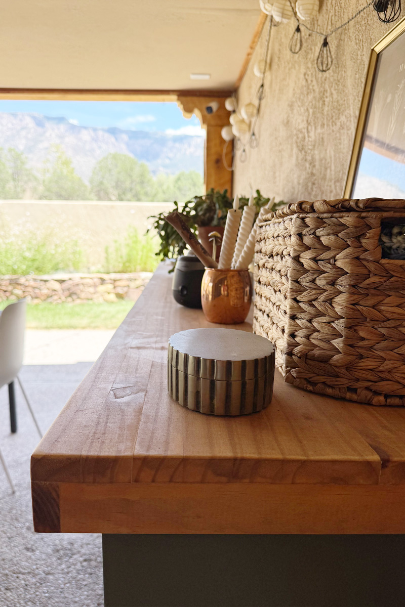 Long DIY Wooden bar top