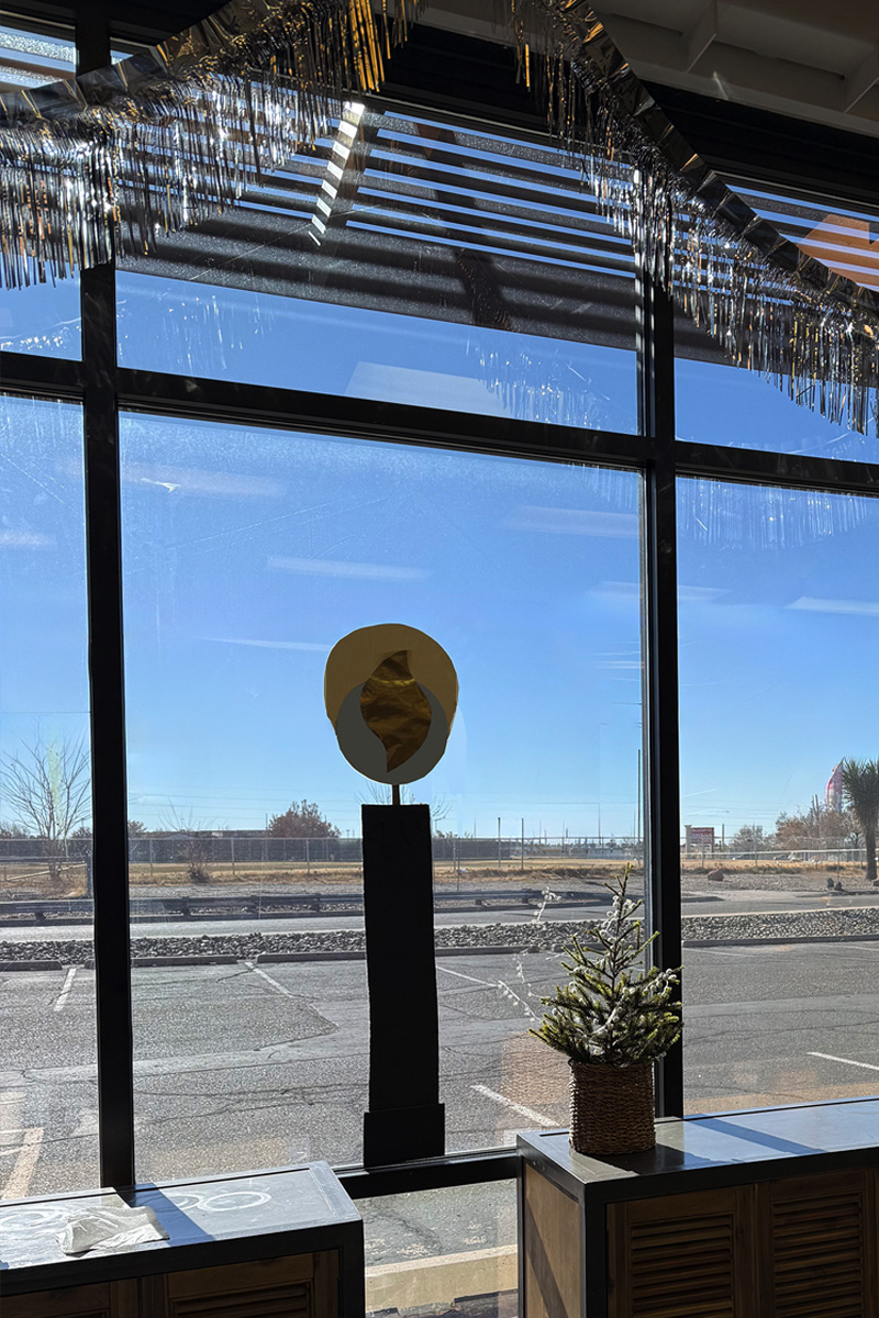 Big Candle window display