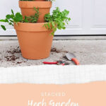 DIY Stacked Herb Planter