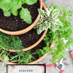 DIY Stacked Herb Planter