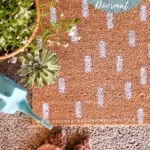 DIY White Dash Doormat