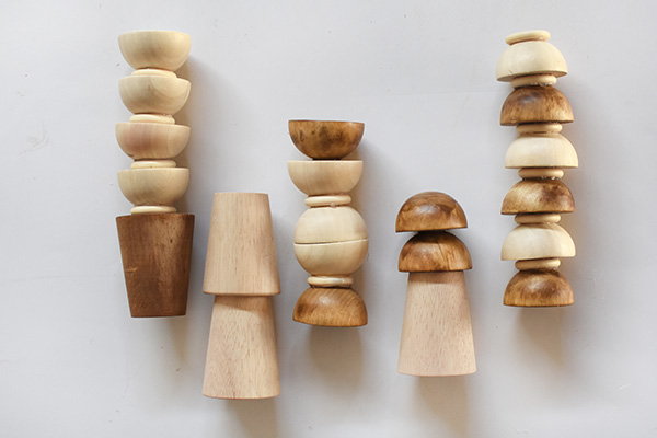 Wooden Candlestick Holders