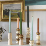 DIY-Wooden-Candlesticks