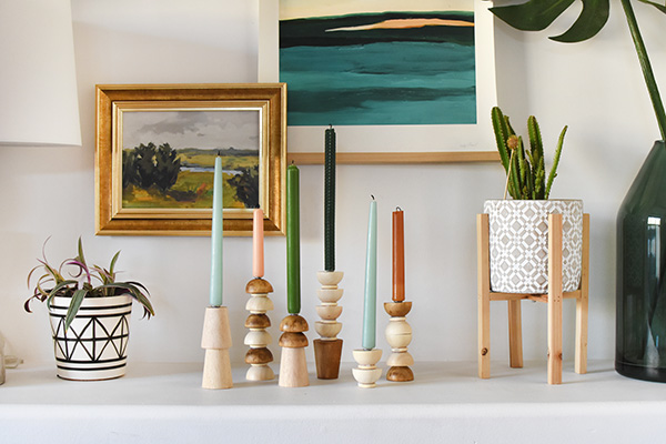 Mid-Century Modern Candlestick Holders