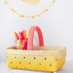 DIY Yellow Ombre Basket
