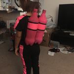 Red DIY Scuba Diver Halloween costume 