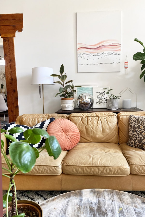 Living Room with a Disco Ball