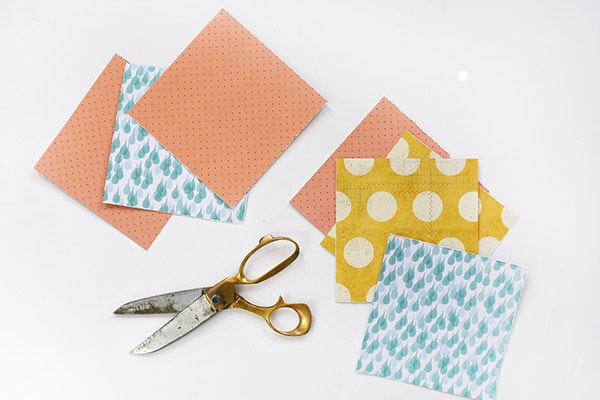 Scrapbook paper squares