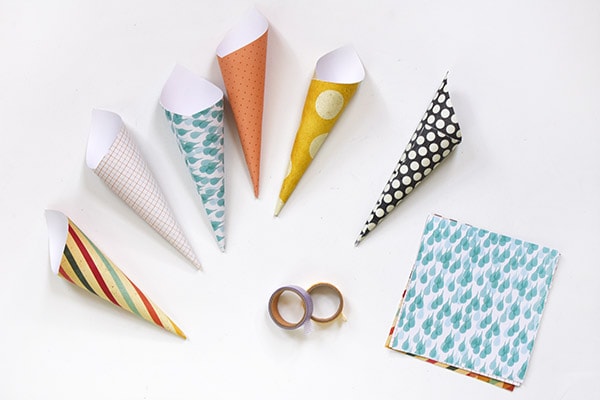 Creating paper cones