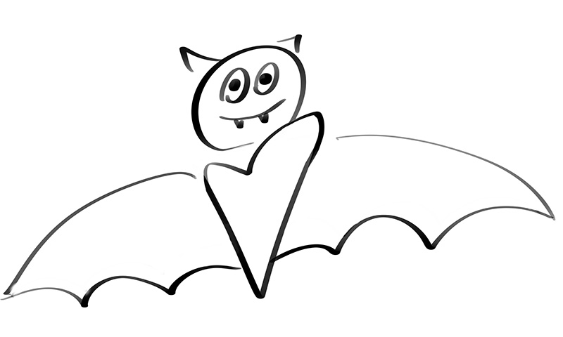 Bat drawing