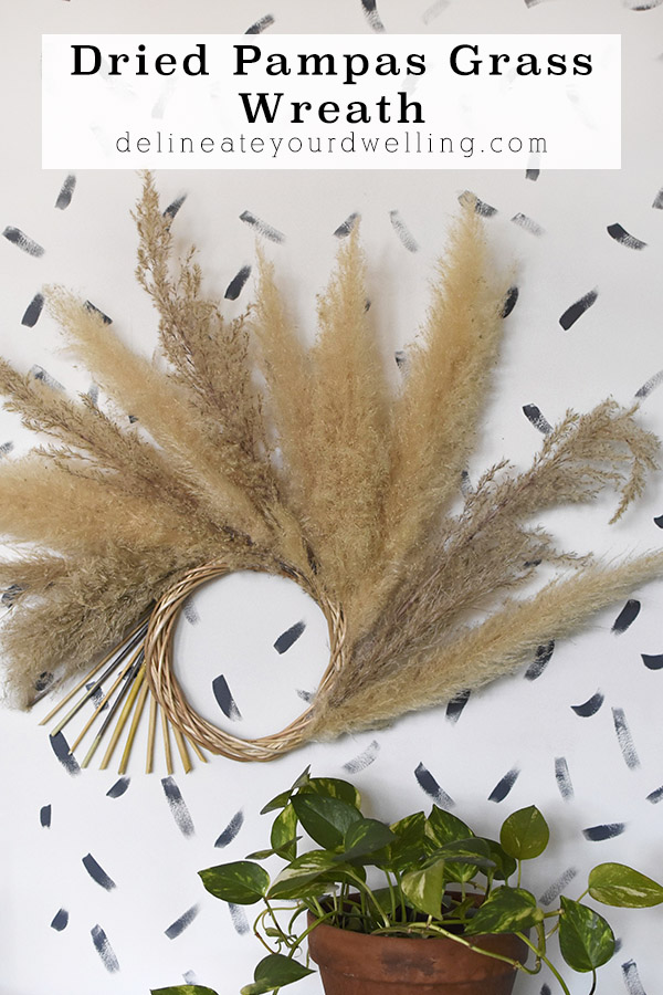 Dried Pampas Grass Wreath