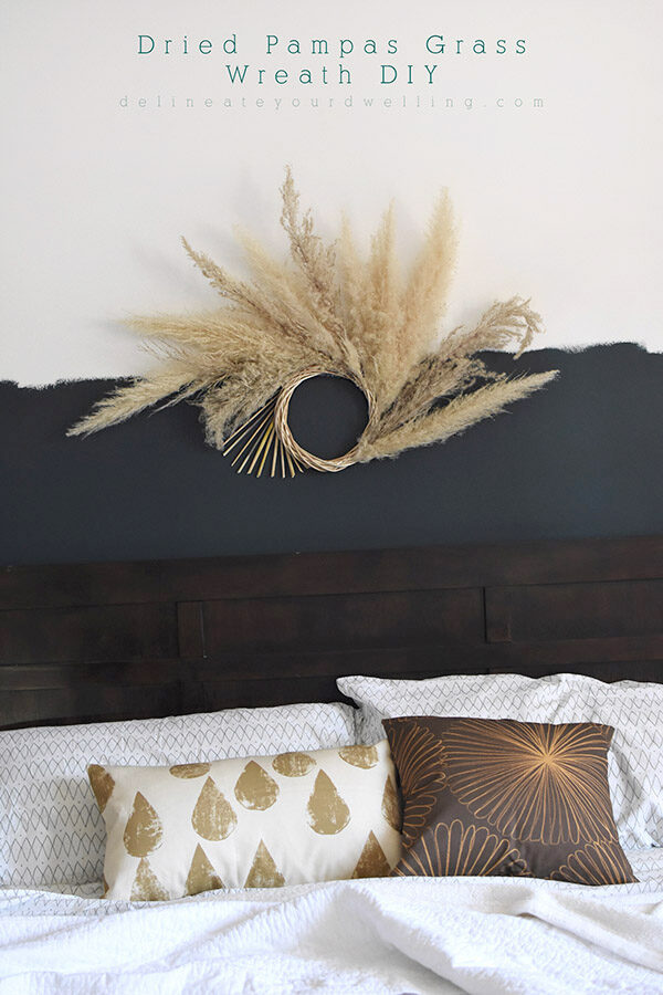 Dried Pampas Grass Wreath DIY