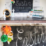 Easter Newspaper Chalkboard