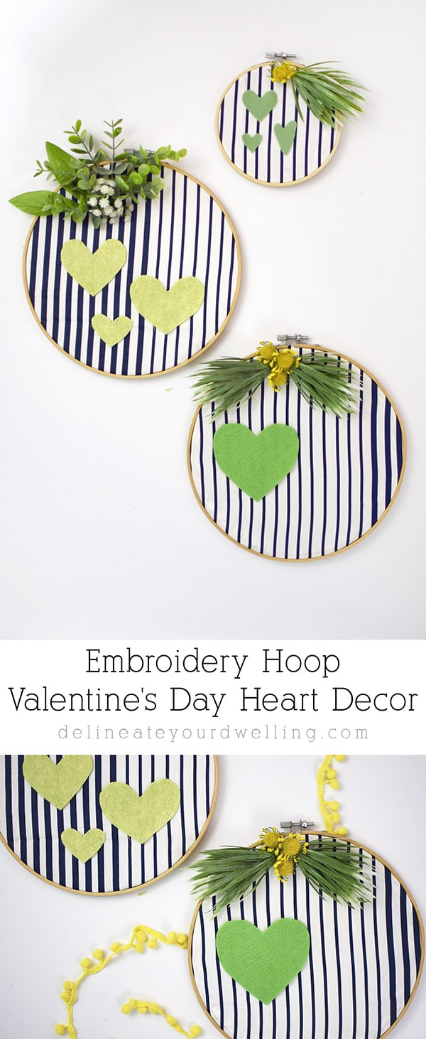 Heart Embroidery Hoop Wall Decor
